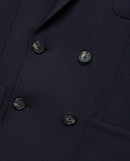Veste De Costume En Laine - Marine - Homme