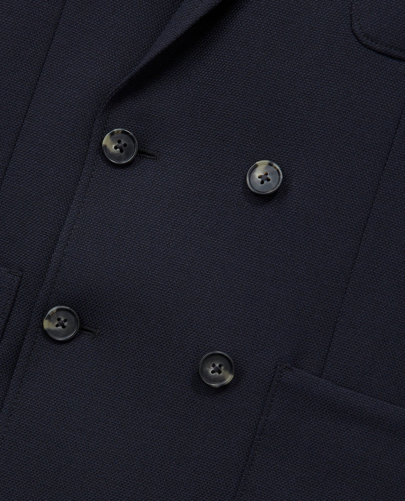 Veste De Costume En Laine - Marine - Homme