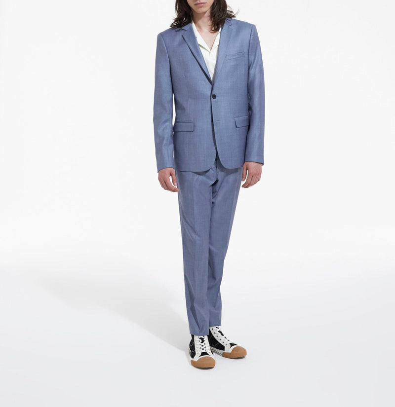 Chaqueta de vestir azul cielo con tres bolsillos - Hombre