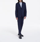 Veste Costume Bleue Col Tailleur Boutonnée - Homme