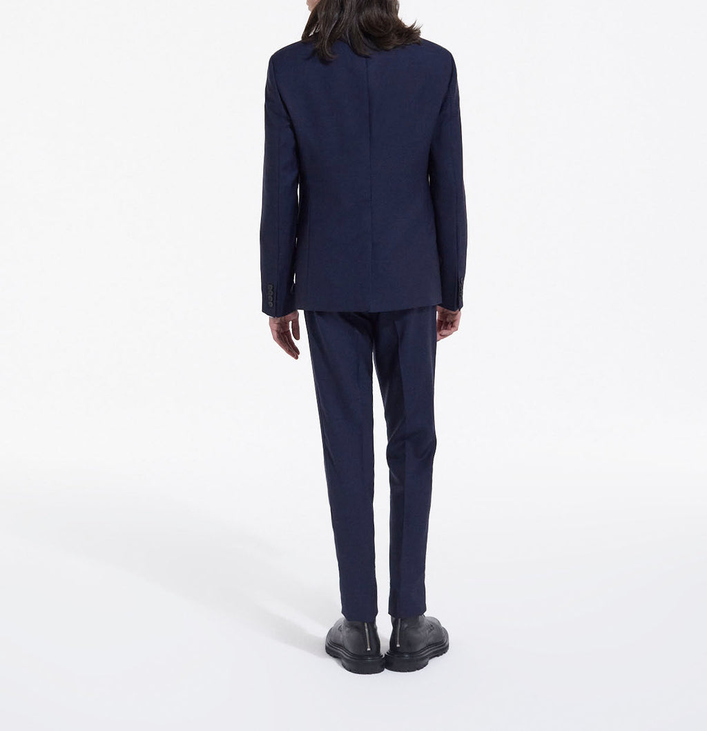 The Kooples - Chaqueta de Traje Azul Cuello Sastre Abotonada - Hombre