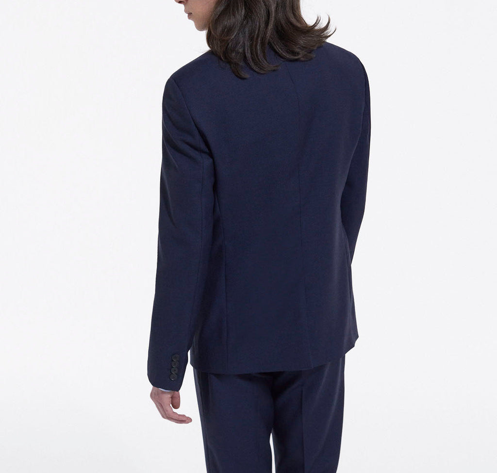 The Kooples - Chaqueta de Traje Azul Cuello Sastre Abotonada - Hombre