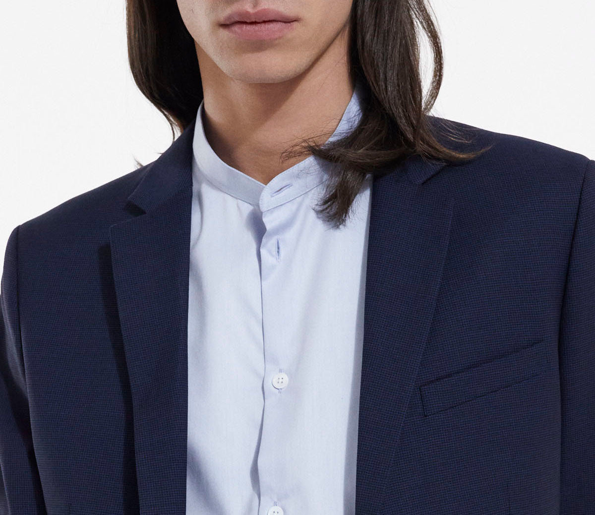 The Kooples - Chaqueta de Traje Azul Cuello Sastre Abotonada - Hombre