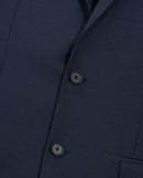 Veste Costume Bleue Col Tailleur Boutonnée - Homme