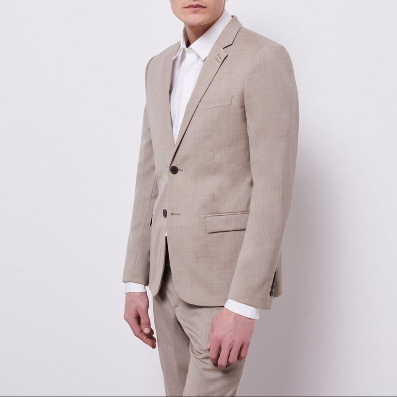 Chaqueta de lana - Beige - Hombre