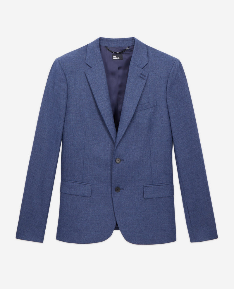 Chaqueta de traje de lana - Azul - Hombre