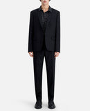 Veste De Costume En Laine - Noir - Homme