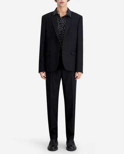 Veste De Costume En Laine - Noir - Homme