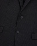 Veste De Costume En Laine - Noir - Homme
