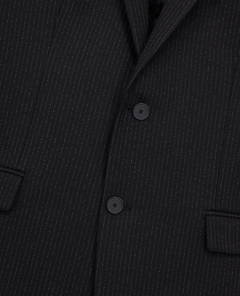 Veste De Costume En Laine - Noir - Homme