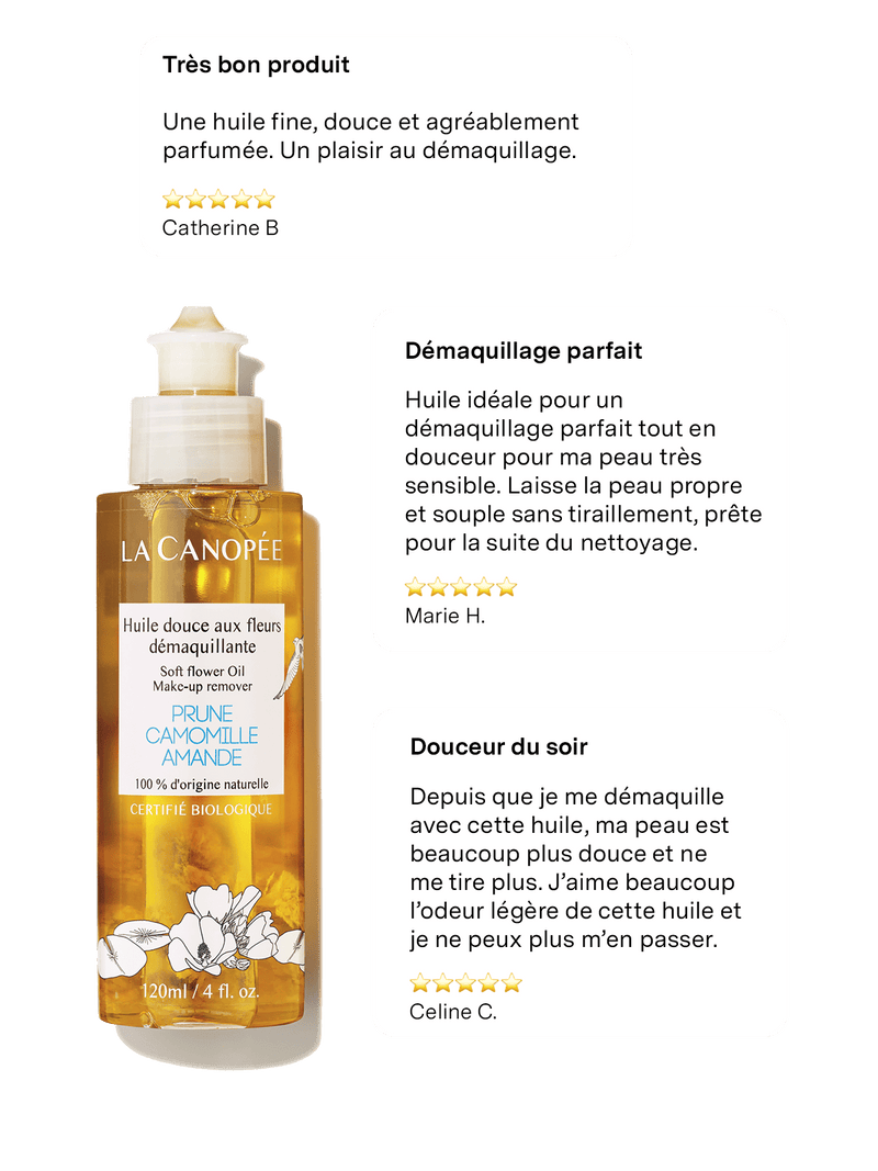 Aceite de flor desmaquillante suave