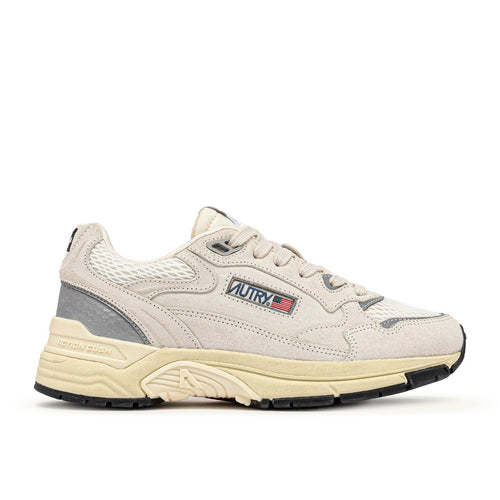 Autry - Hyperway White Silver Suede (W) - Or;Blanc;Beige;Gris