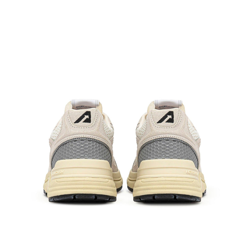 Autry Hyperway White Silver Suede (W) - Or/Blanc/Beige/Gris