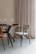 Button - Dining Chair - Polyester - Off White/Beige