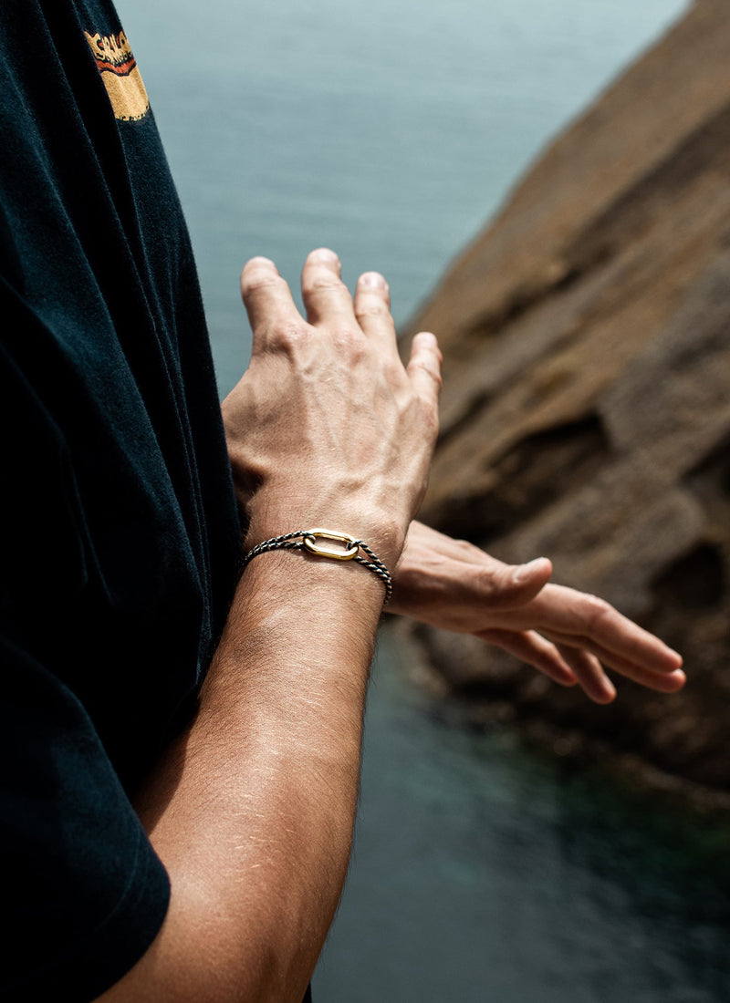Bracelet Seine - Rayé Bleu Marine Et Blanc