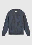 Pull Col Rond Hairy Glacier - Navy Blue