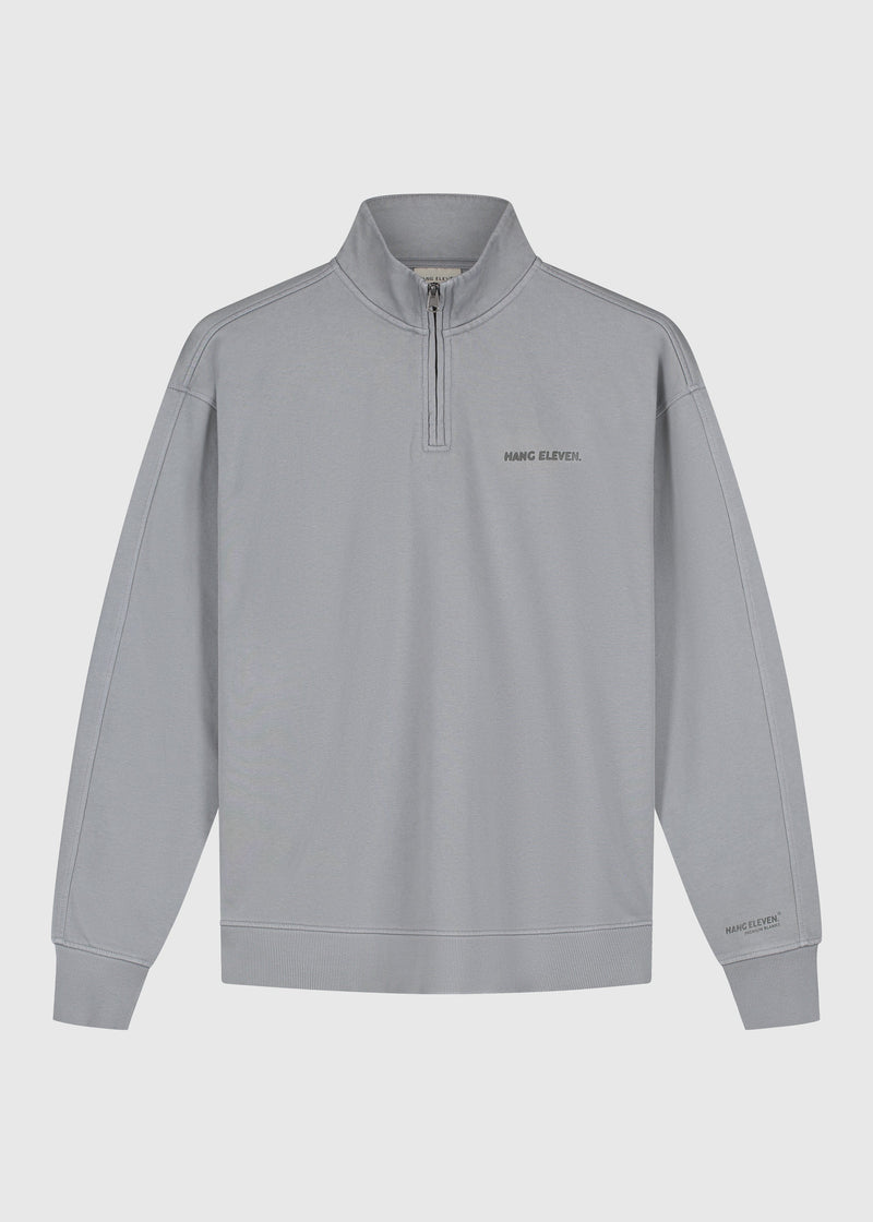 Pull Premium Blanks Half Zip - Washed Grey