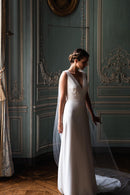 Robe Longue Olympe - Blanc Soie