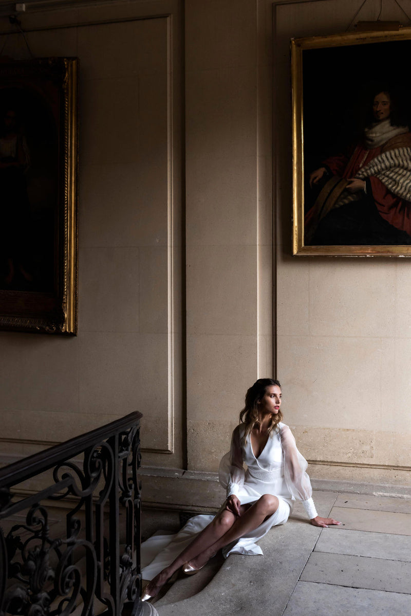 Robe De Mariée Crystal - Blanc Soie