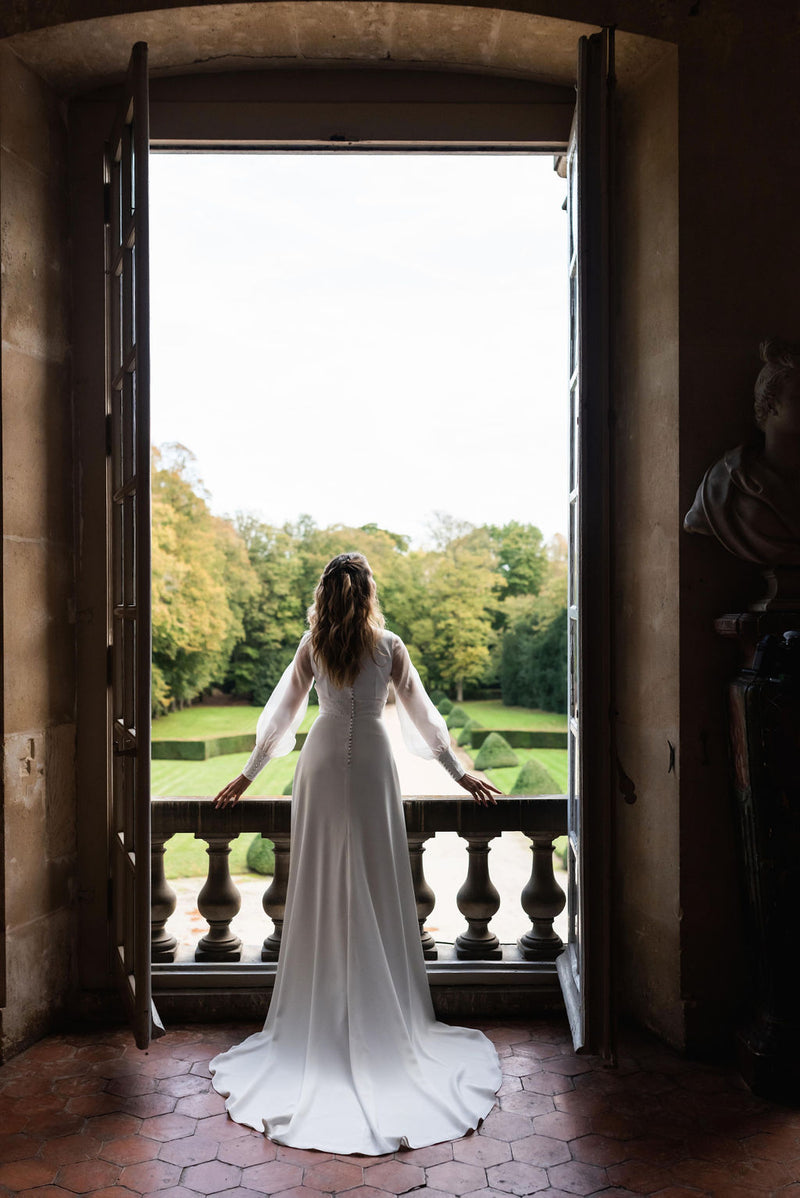 Robe De Mariée Crystal - Blanc Soie