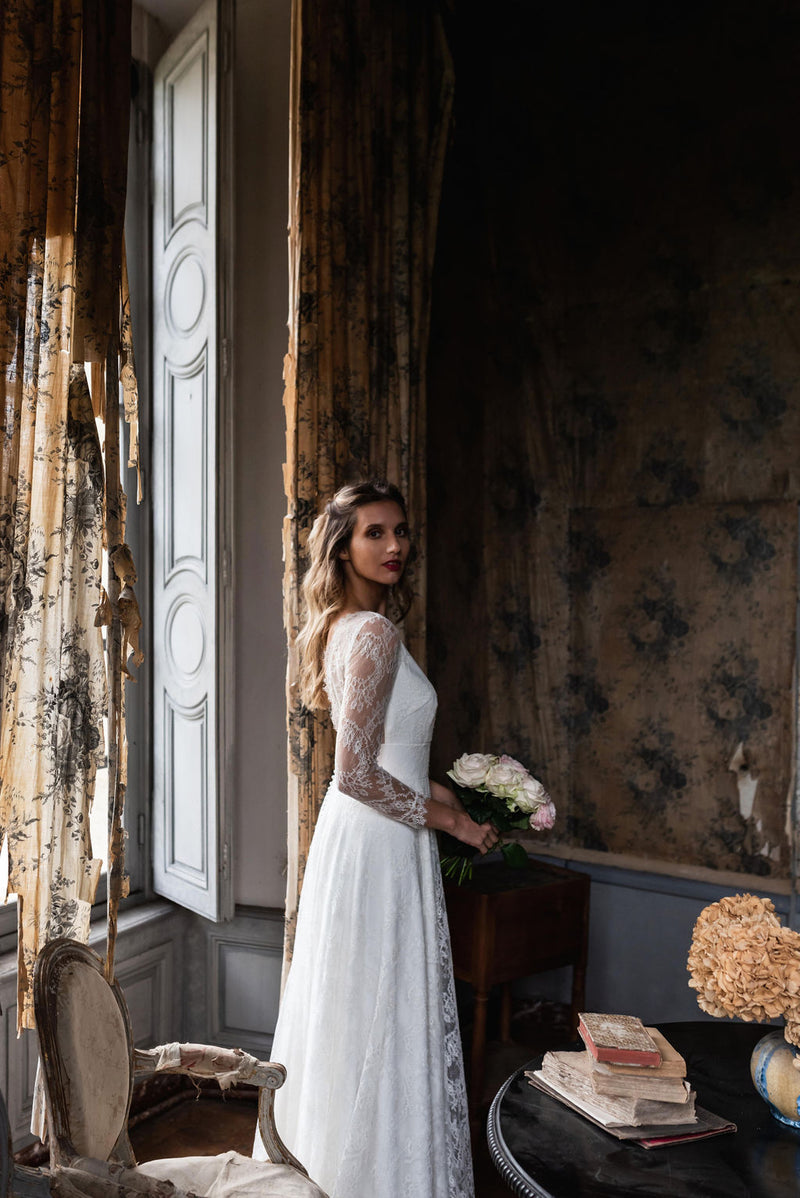 Robe De Mariée Sarah - Blanc Soie