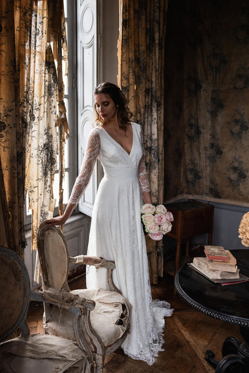 Robe De Mariée Sarah - Blanc Soie