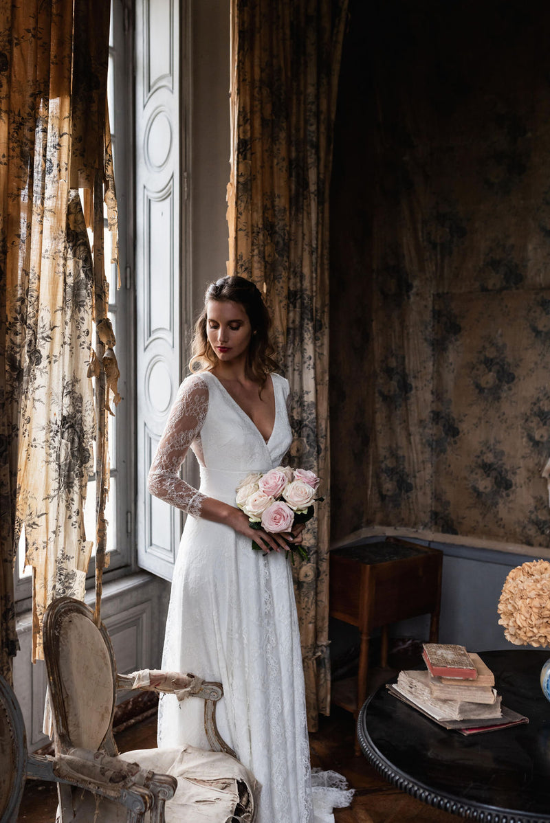 Robe De Mariée Sarah - Blanc Soie