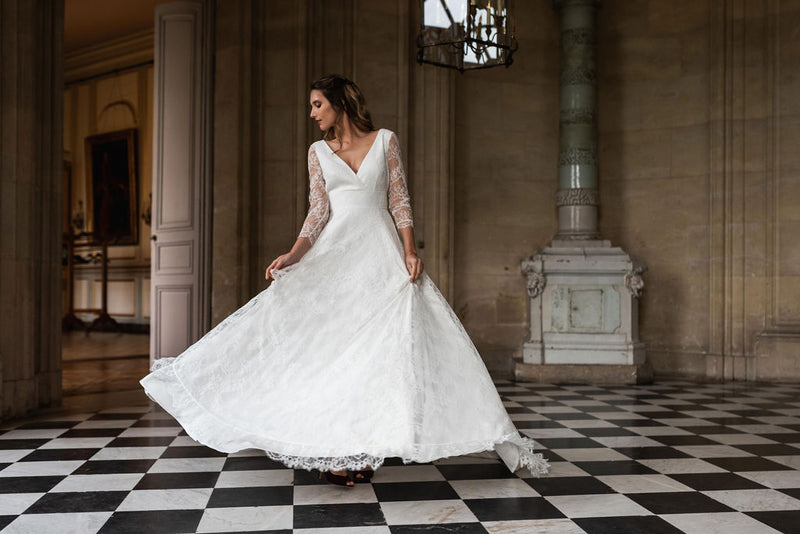 Robe De Mariée Sarah - Blanc Soie