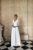 Robe Longue Colette - Blanc Soie