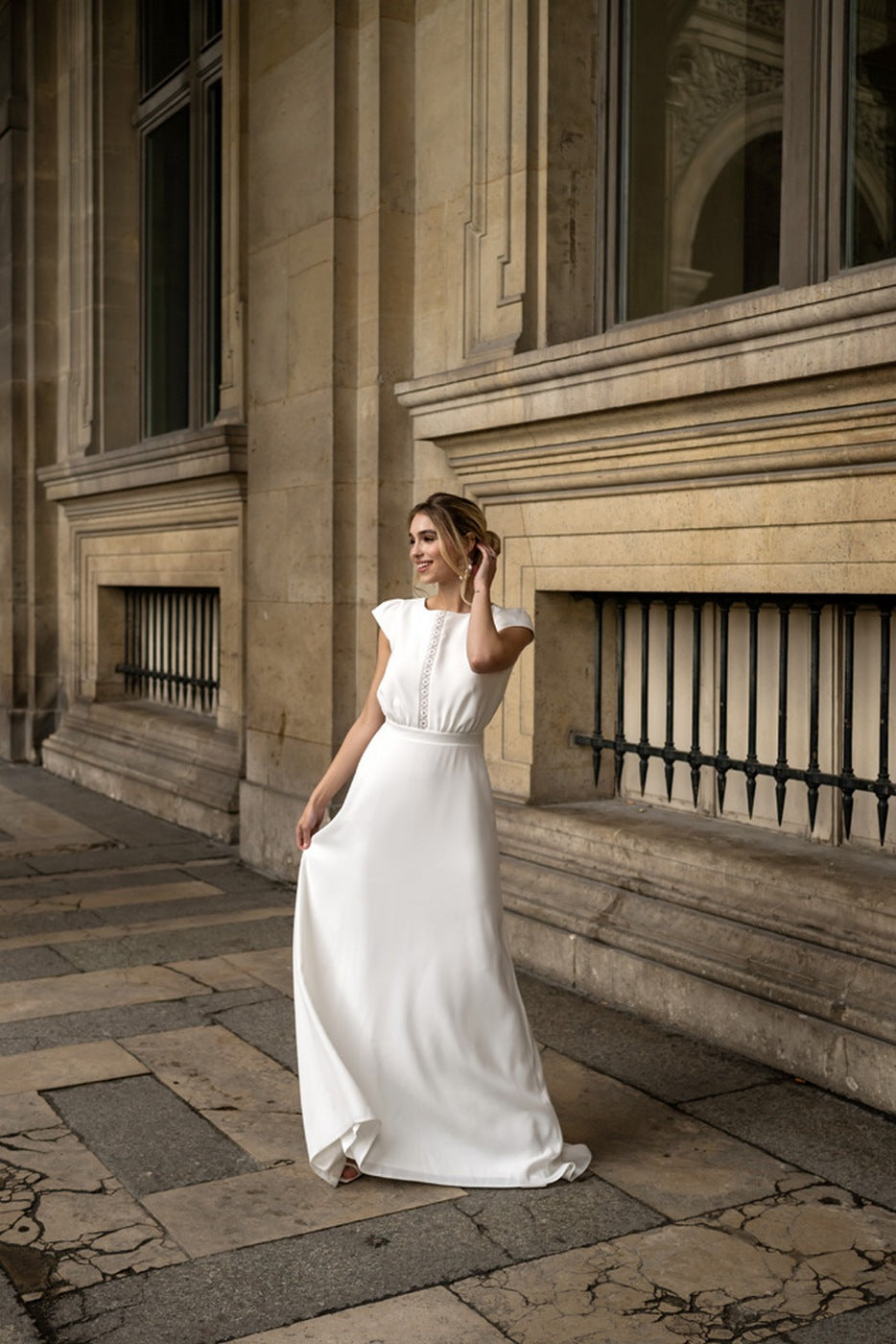 Robe De Mariée Agathe - Blanc Soie