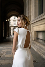 Robe De Mariée Agathe - Blanc Soie