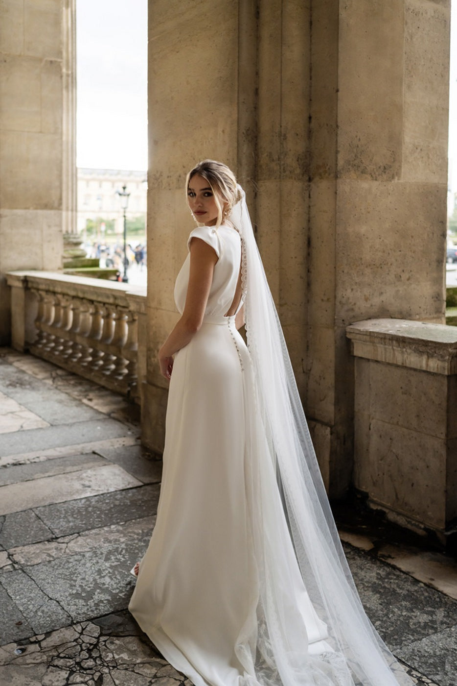 Robe De Mariée Agathe - Blanc Soie