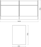 Hido - Buffet - Placage Chêne - Oak