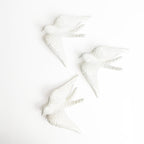Set De 3 Grandes Hirondelles - Blanc