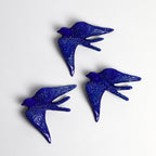 Juego de 3 golondrinas grandes - Azul