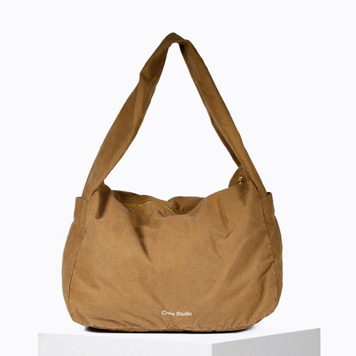 Petit Sac Hobo Coton Noisette