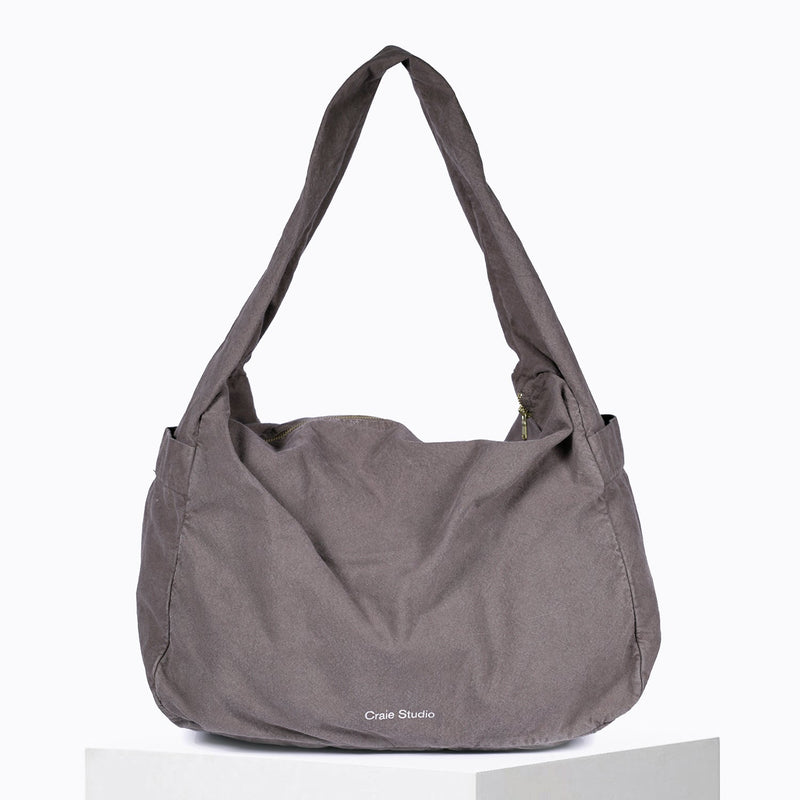 Petit Hobo Coton Taupe