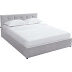 Tina - Adult Ottoman Bed - Fabric - Grey
