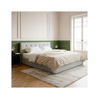 Tina - Adult Ottoman Bed - Fabric - Grey