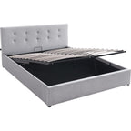 Tina - Adult Ottoman Bed - Fabric - Grey