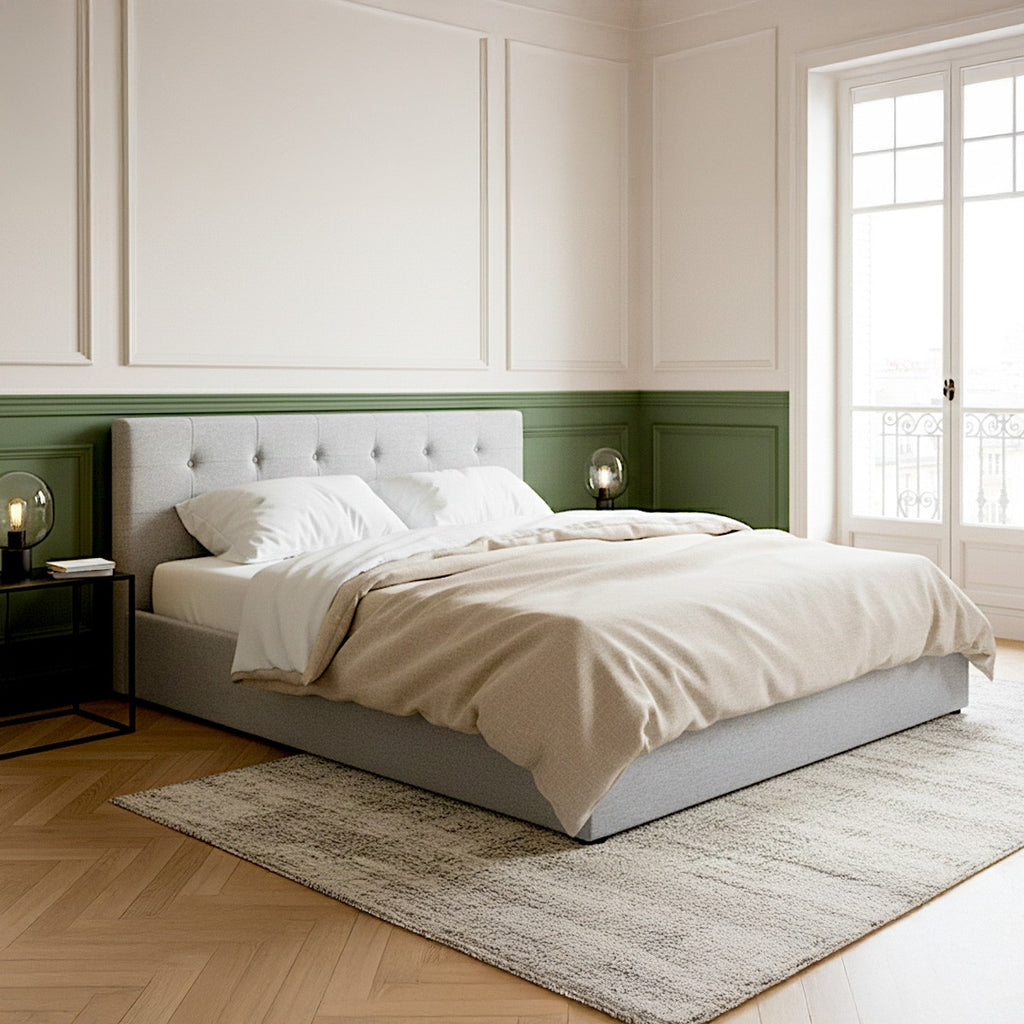 Tina - Adult Ottoman Bed - Fabric - Grey