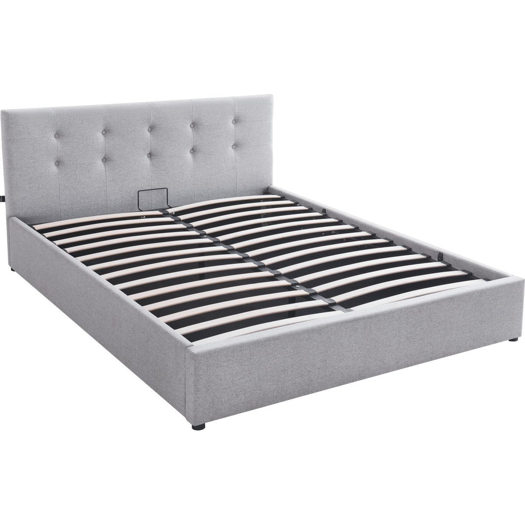 Tina - Adult Ottoman Bed - Fabric - Grey