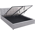 Tina - Adult Ottoman Bed - Fabric - Grey
