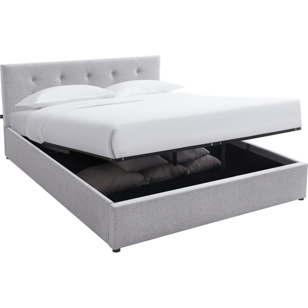 Tina - Adult Ottoman Bed - Fabric - Grey