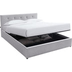 Tina - Adult Ottoman Bed - Fabric - Grey