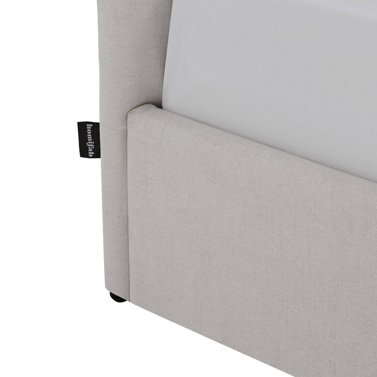 Tina - Lit Coffre Adulte 180x200 cm avec Tête de Lit Matelassée en Tissu et Sommier - Beige