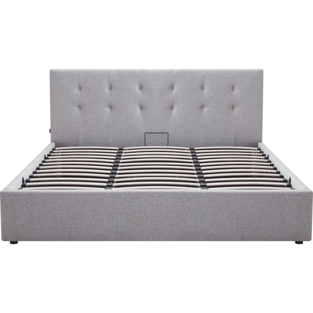 Tina - Adult Ottoman Bed - Fabric - Grey