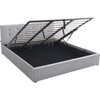 Tina - Adult Ottoman Bed - Fabric - Grey