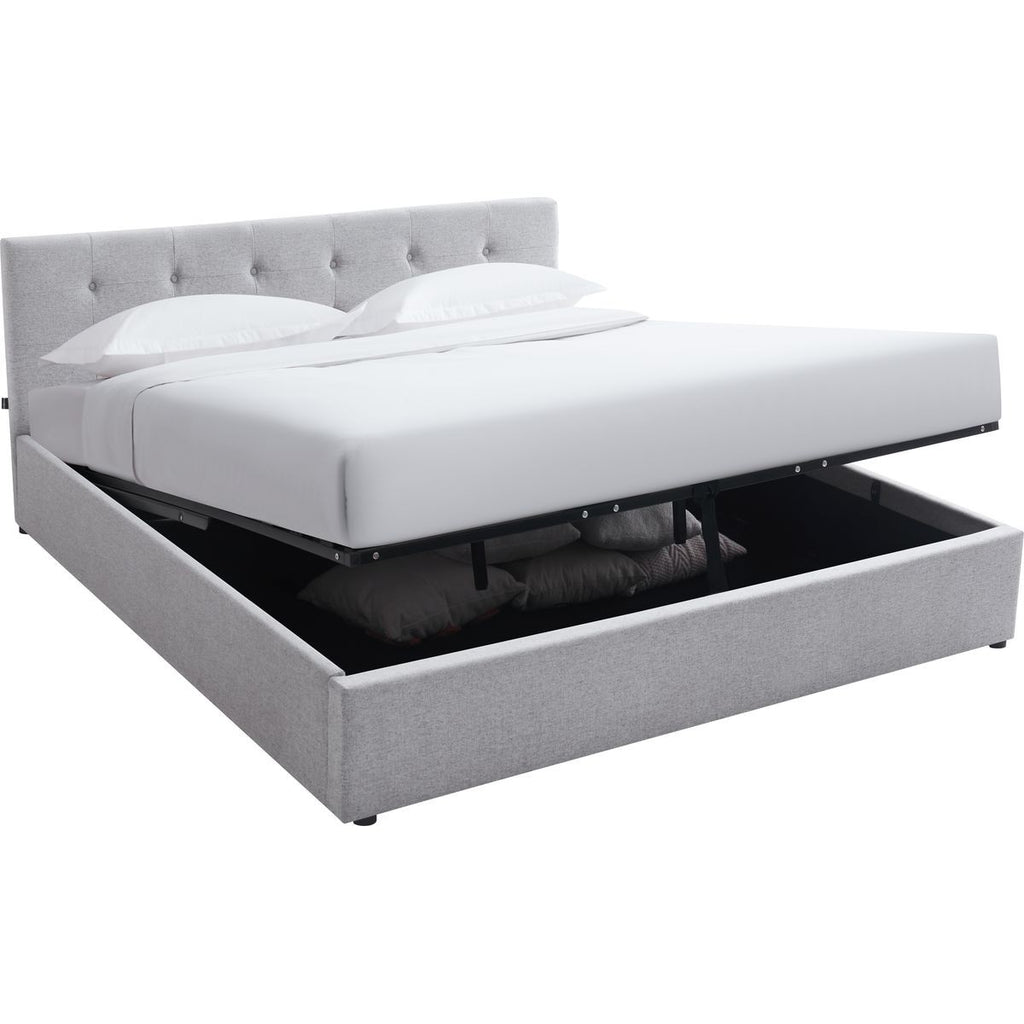 Tina - Adult Ottoman Bed - Fabric - Grey