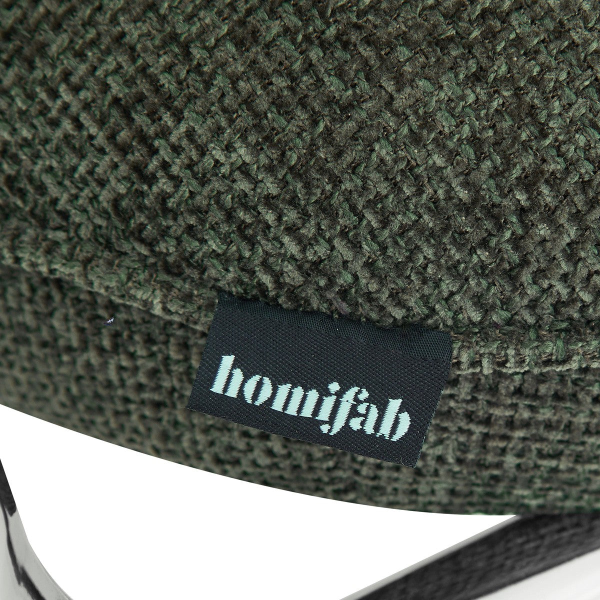 Lou - Lot de 2 Chaises de Salle à Manger en Tissu Chenille, Piètement Chromé - Vert